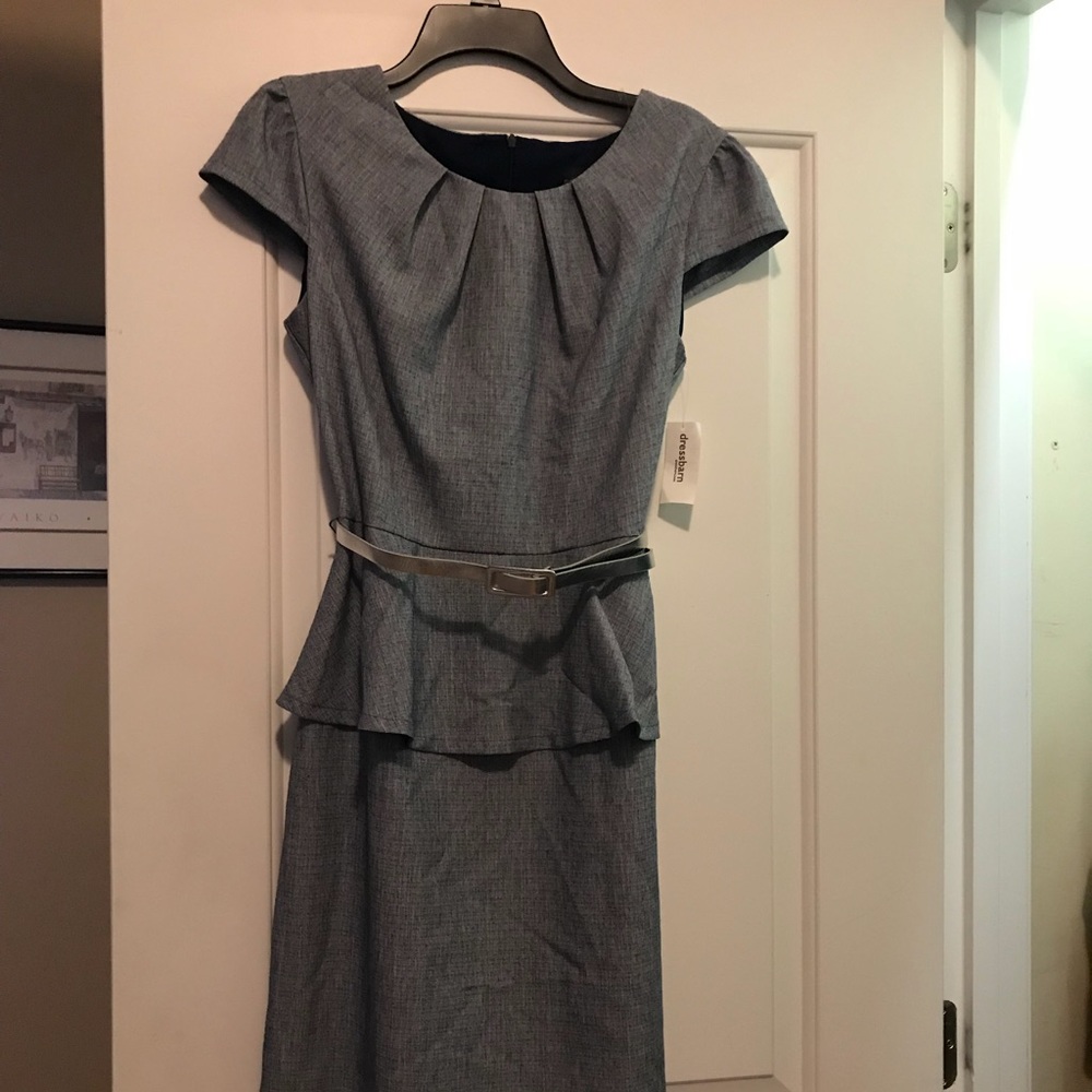 Lovely belted light dress
